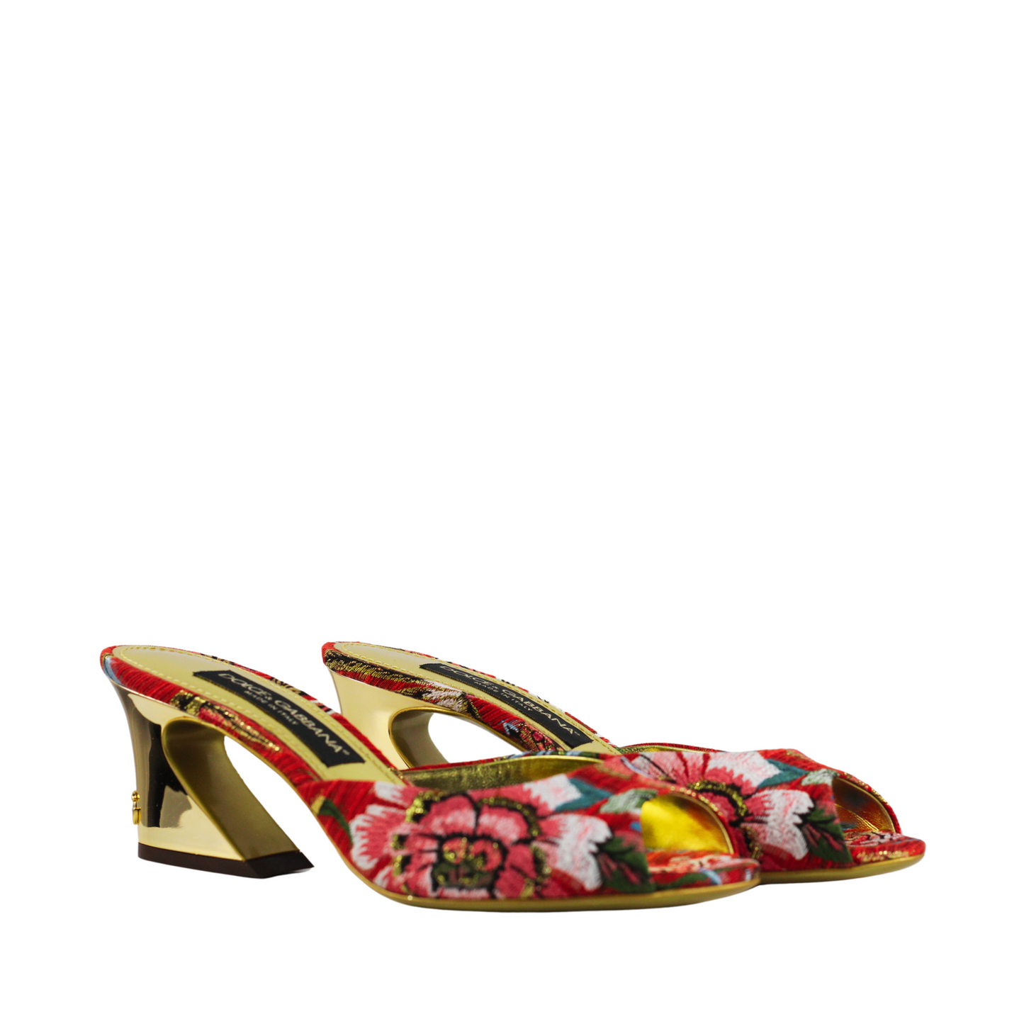 Dolce & Gabbana Multi-color Ciabatta Tacco Jacquard Orient