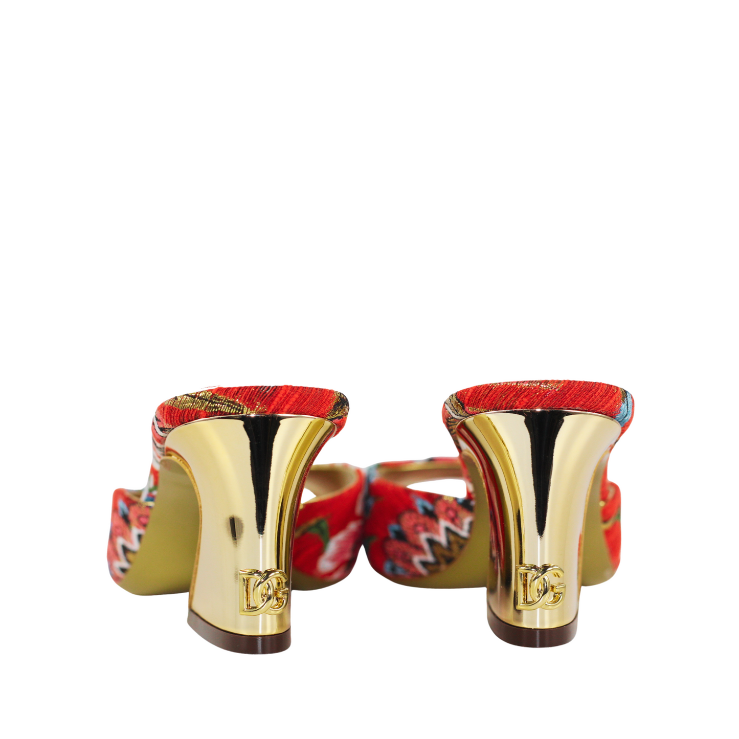 Dolce & Gabbana Multi-color Ciabatta Tacco Jacquard Orient