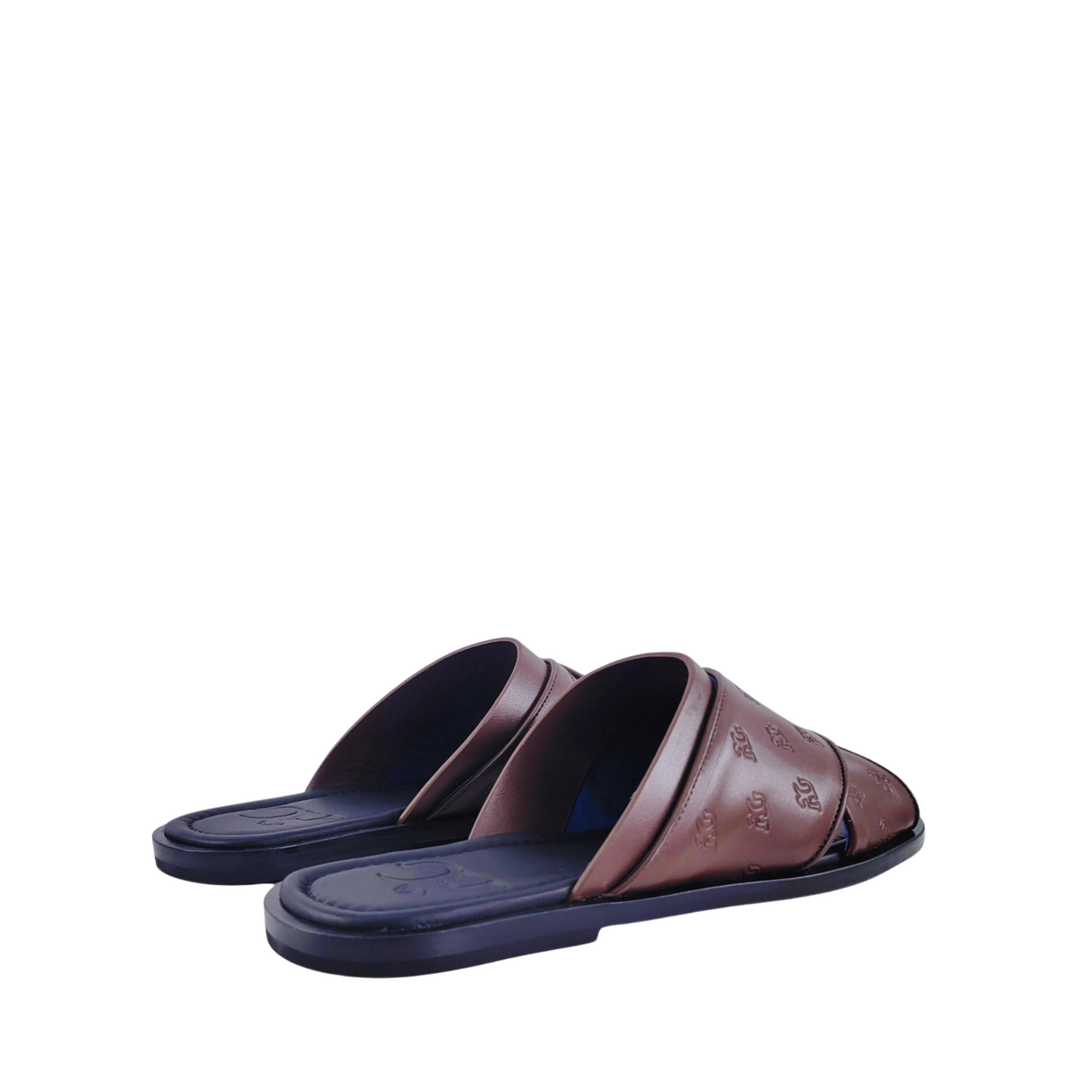 Angel Galasso Men's Slipper Brown