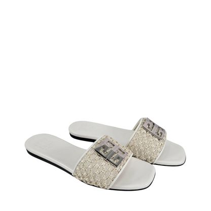 Givenchy 4G Sandals  Ivory