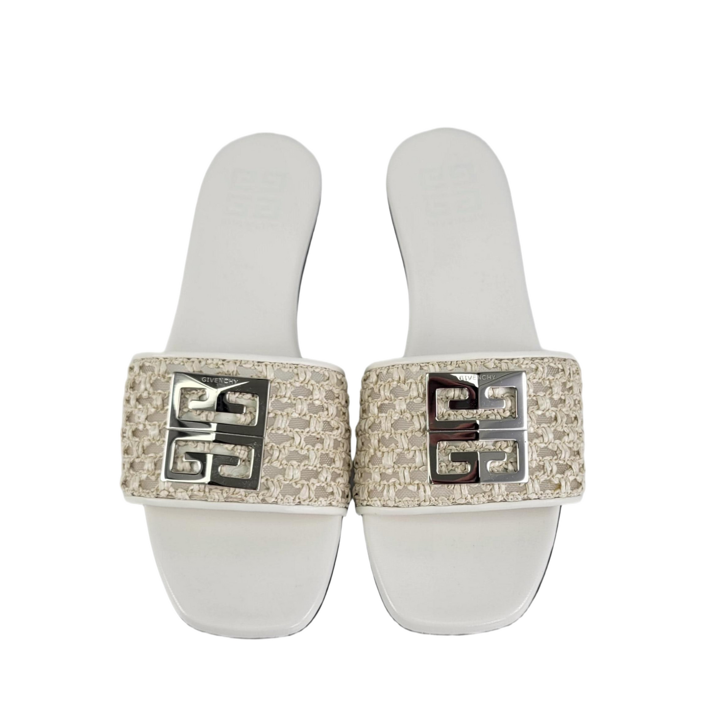 Givenchy 4G Sandals  Ivory