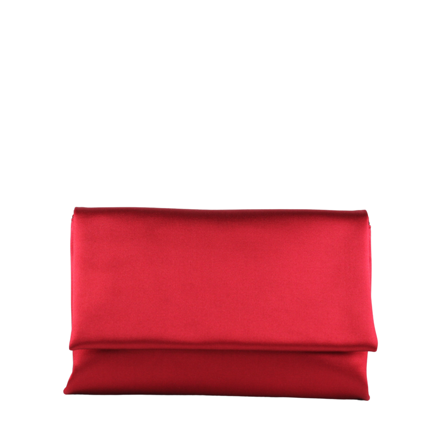 Casadei Red Satin Evening Clutch Bag