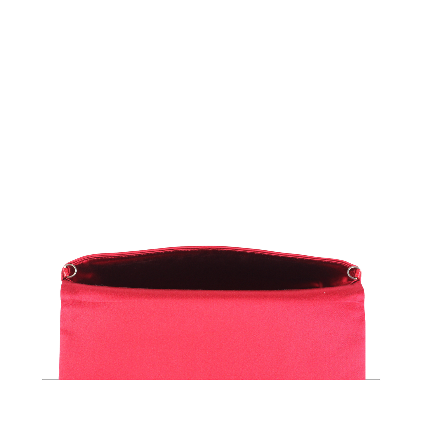 Casadei Red Satin Evening Clutch Bag