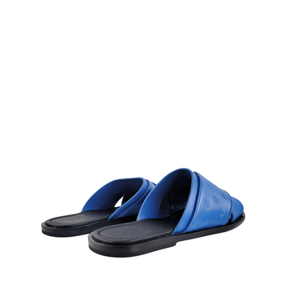 Angelo Galasso Men's Slipper Blue