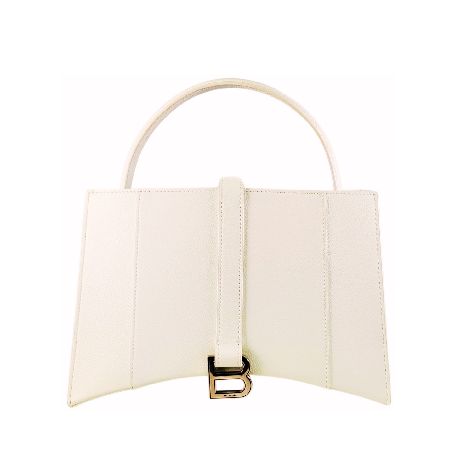 Balenciaga Hourglass East West Tote Bag White