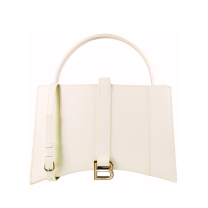 Balenciaga Hourglass East West Tote Bag White