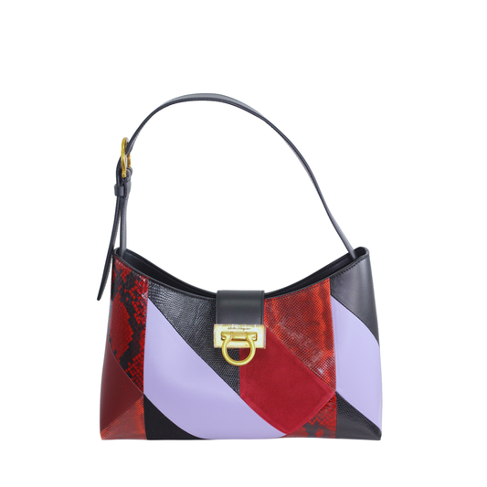 Ferragamo Trifolio Tri-color Shoulder Bag