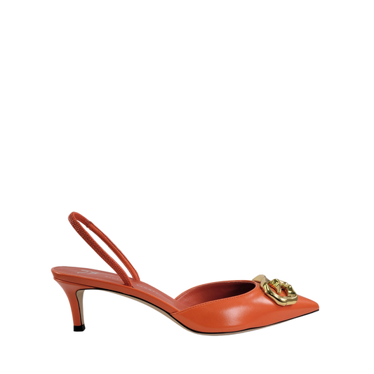 Giuseppe Zanotti Braquel 50 Orange Pumps