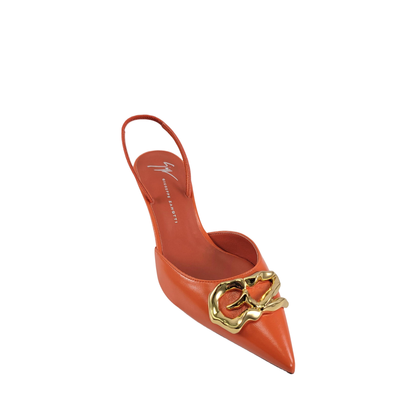 Giuseppe Zanotti Braquel 50 Orange Pumps