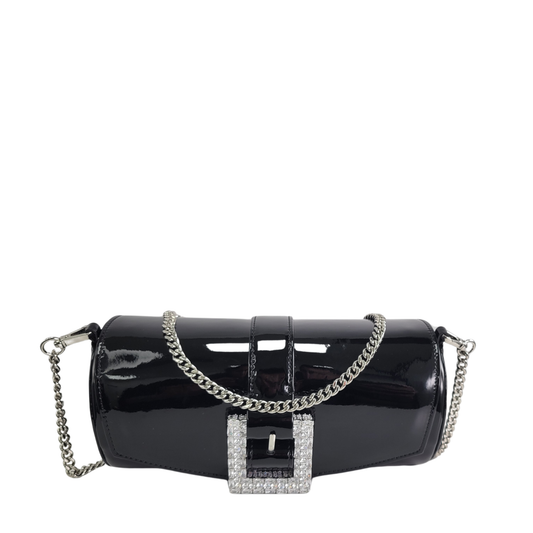 Giuseppe Zanotti Black Patent Shoulder Bag