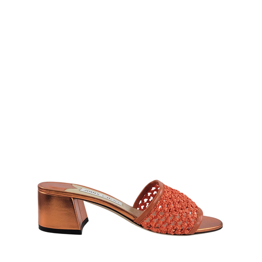 Jimmy Choo Minea 45 Amber Orange