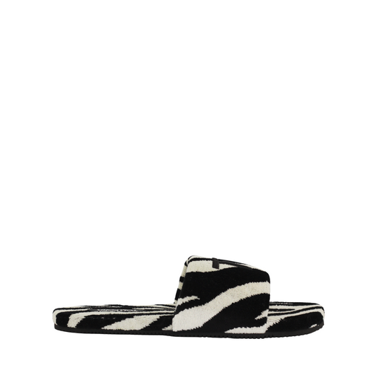 Tom Ford Black & White Slippers