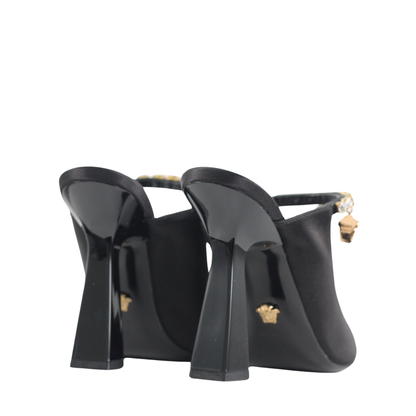 Versace Sabot Black Sandals