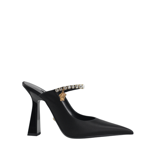 Versace Sabot Black Sandals